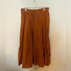 Universal Thread Burnt Orange Maxi Skirt